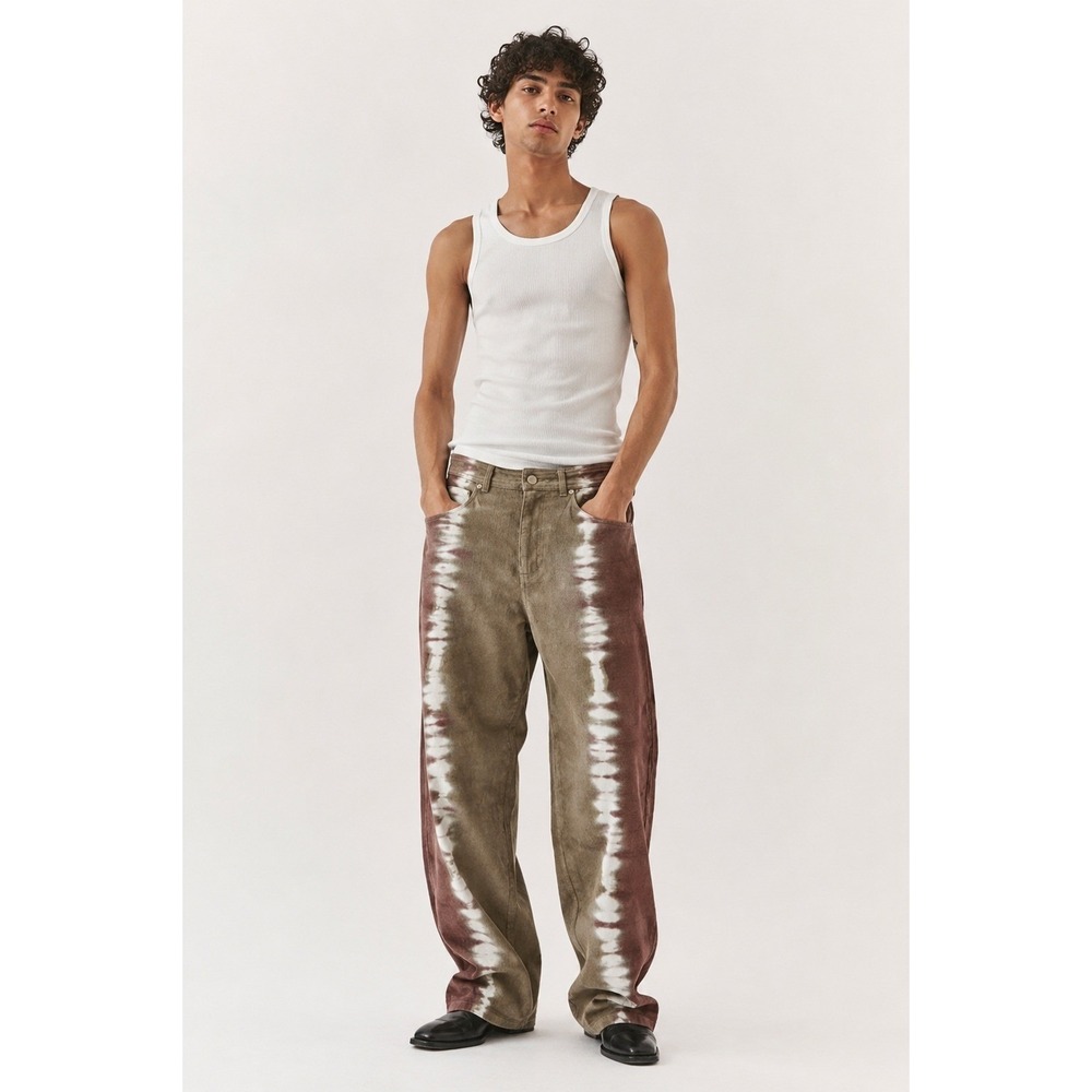 H2OFagerholt Brasilia Tie Dye Corduroy Pants Sz: L BNWT Rare - Picture 3 of 4